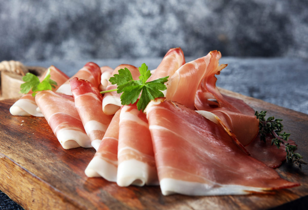 Italiaanse rauwe ham (proscuitto)